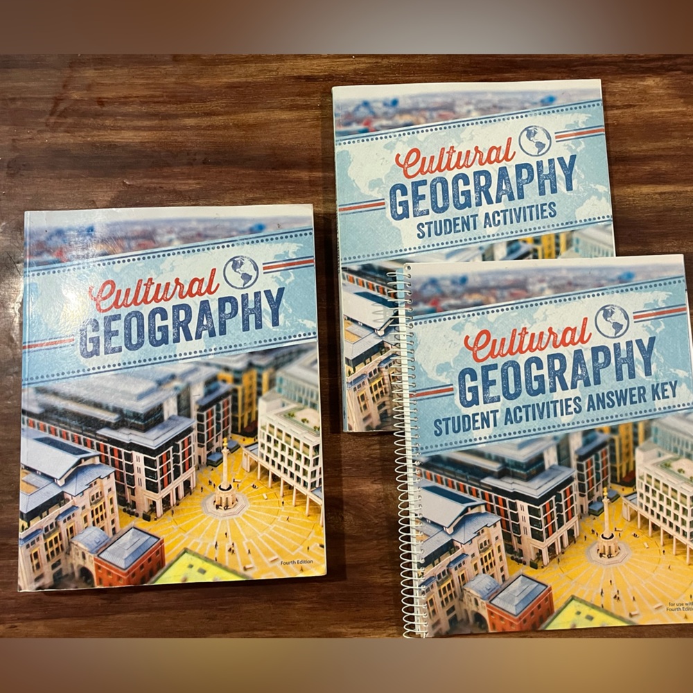 Cultural Geography 4th Edition Homeschool Book Set Middle and High School